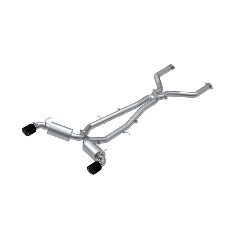 MBRP 17-19 Infiniti Q60 3.0L RWD/AWD Cat Back Dual Rear w/ Carbon Fiber Tips - eliteracefab.com