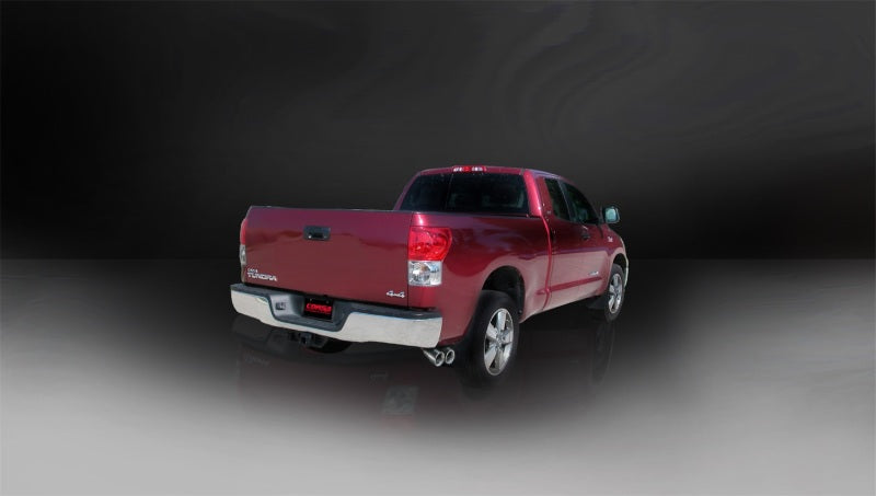 Corsa 09-10 Toyota Tundra Double Cab/Crew Max 5.7L V8 Polished Sport Cat-Back Exhaust CORSA Performance