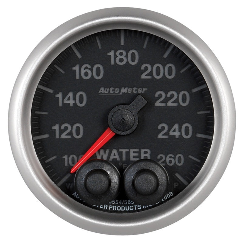 Autometer Elite 52mm 100-260 Degress F Water Temperature Peak and Warn Gauge w/ Electonic Control 5654