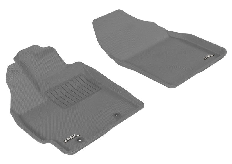 3D MAXpider L1TY04011501 2010-2011 Toyota Prius Kagu 1st Row Floormat - Gray