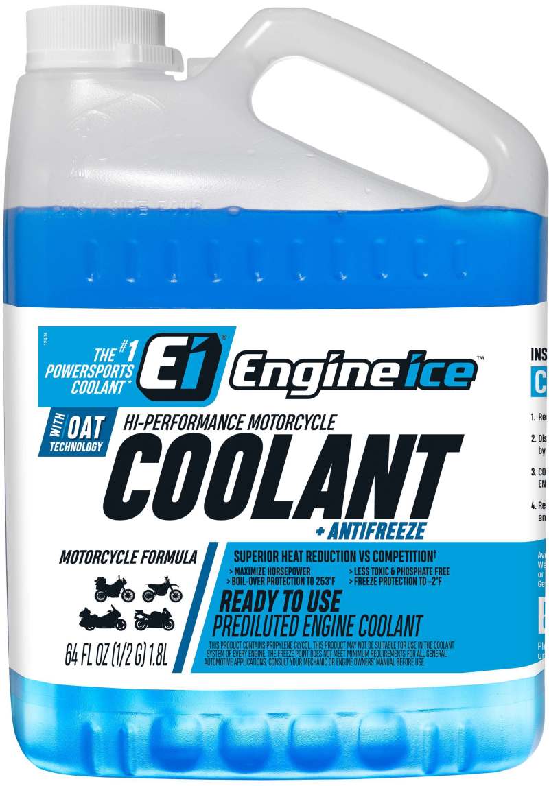 Engine Ice Hi-Performance Motorcycle Coolant + Antifreeze 1/2 Gal Engine Ice