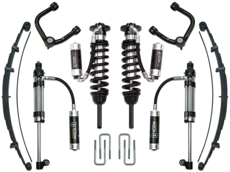 ICON 05-15 Toyota Tacoma 0-3.5in/16-17 Toyota Tacoma 0-2.75in Stg 10 Suspension System w/Tubular Uca - eliteracefab.com