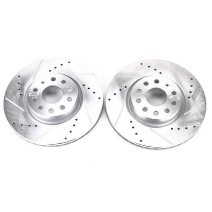 Power Stop 06-13 Audi A3 Front Evolution Drilled & Slotted Rotors - Pair PowerStop