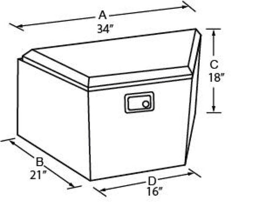 Tradesman Aluminum Trailer Tongue Storage Box (16in.) - Brite Tradesman