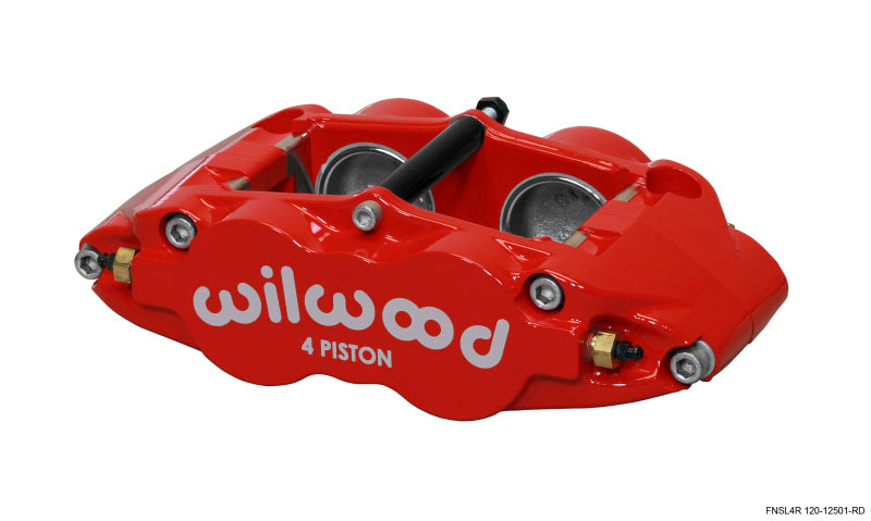 Wilwood Caliper-Narrow Superlite 4R - Red 1.75/1.75in Pistons 1.25in Disc Wilwood