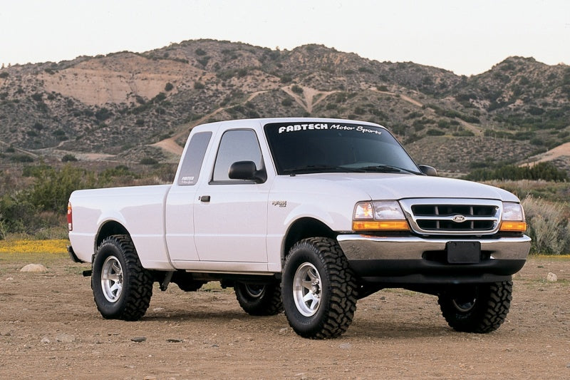 Fabtech 2.5in Perf Sys w/Perf Shks 98-08 Ford Ranger 2WD Coil Spring Front Susp w/4Cyl&3.0L - eliteracefab.com