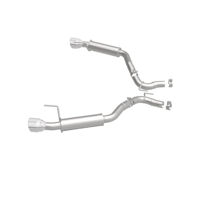 MagnaFlow Axle Back, SS, 2.5in, Competition, Dual Split Polish 4.5in Tip 2015 Ford Mustang Ecoboost Magnaflow