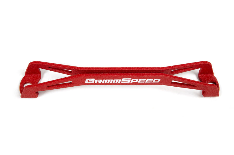 GrimmSpeed 08-18 Subaru WRX/STI Lightweight Battery Tie Down - Red - eliteracefab.com