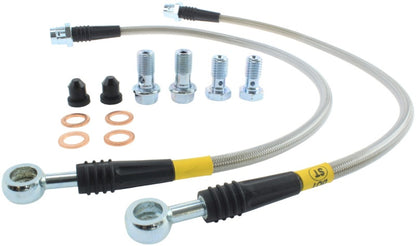 STOPTECH 98-06 GOLF 1.8 TURBO/VR6/20TH ANN FRONT STAINLESS STEEL BRAKE LINE KIT, 950.33009 - eliteracefab.com