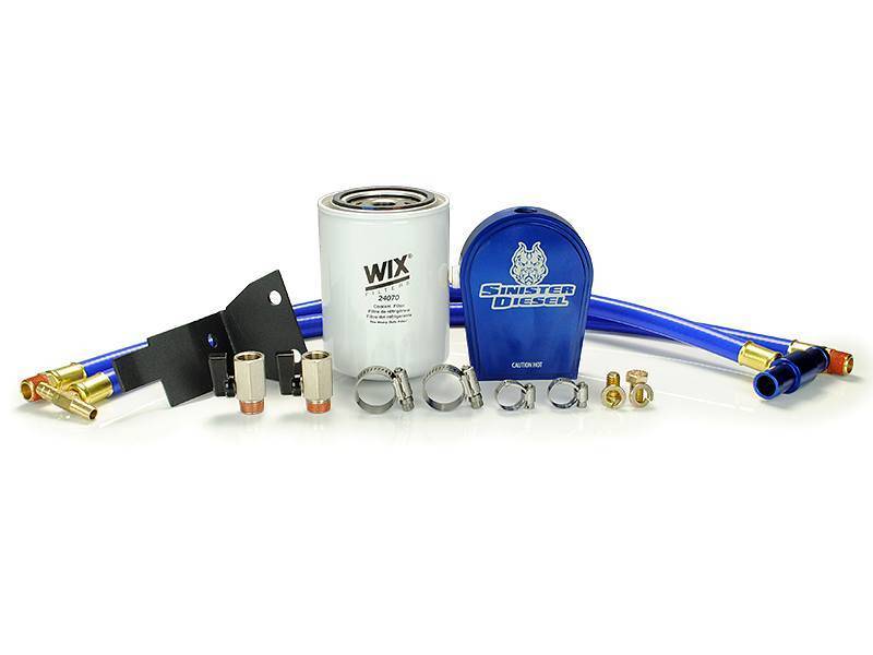 Sinister Diesel 03-07 Ford 6.0L Ford Powerstroke Coolant Filtration System w/ Wix Filter - eliteracefab.com