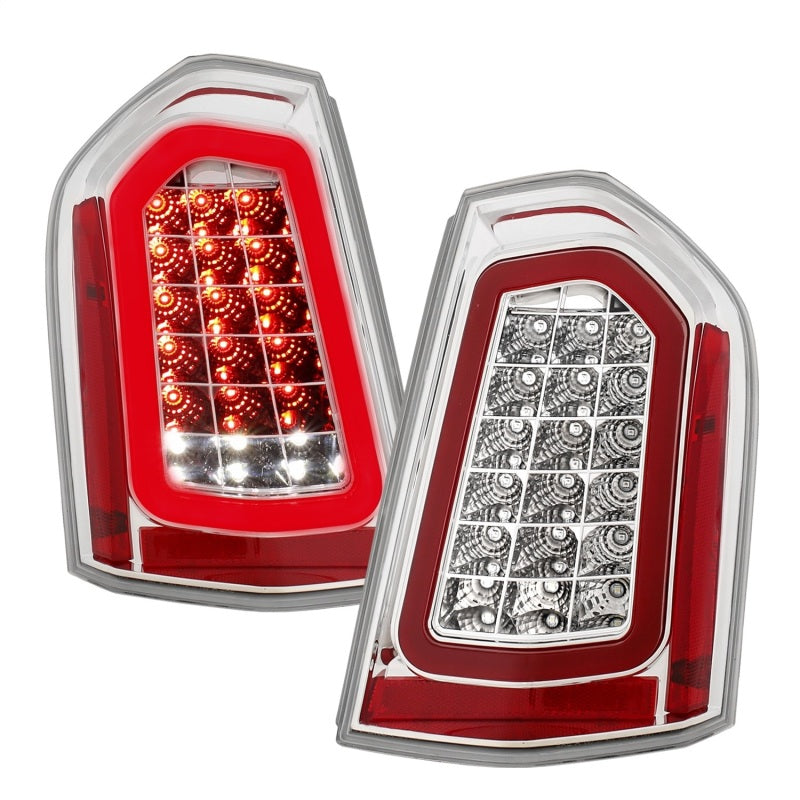ANZO 11-14 Chrysler 300 LED Taillights Chrome w/ Sequential - eliteracefab.com