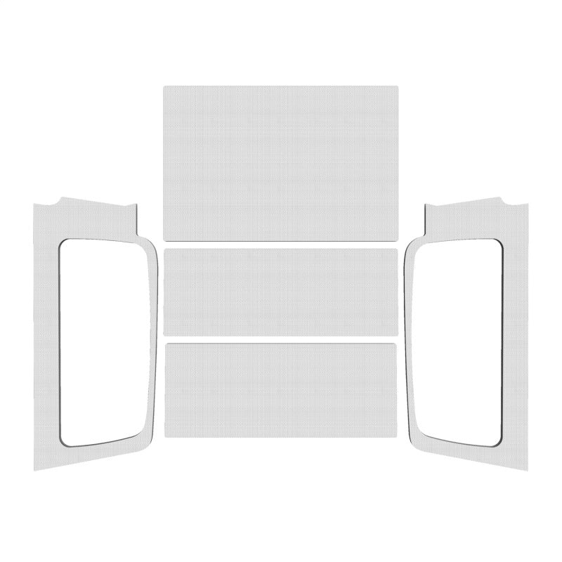 DEI 04-06 Jeep Wrangler LJ Unliminted Headliner Complete Kit - White DEI