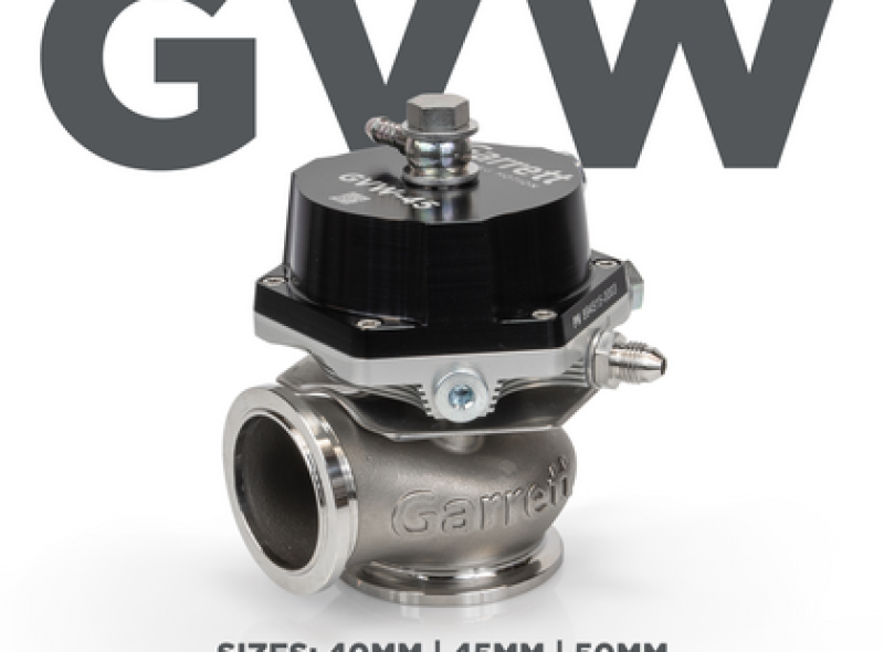 Garrett GVW-40 40mm Wastegate Kit - Black - eliteracefab.com