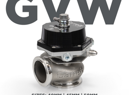 Garrett GVW-45 45mm Wastegate Kit - Black - eliteracefab.com