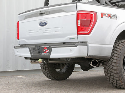 aFe Vulcan 3in 304 SS Cat-Back Exhaust 2021 Ford F-150 V6 2.7L/3.5L (tt)/V8 5.0L w/ Polished Tips aFe