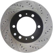 Load image into Gallery viewer, STOPTECH 07-08 TOYOTA FJ CRUISER / 05-08 TACOMA (6 LUG) / 03-08 4 RUNNER (319MM DISC) SPORTSTOP SLO, 127.44129L - eliteracefab.com