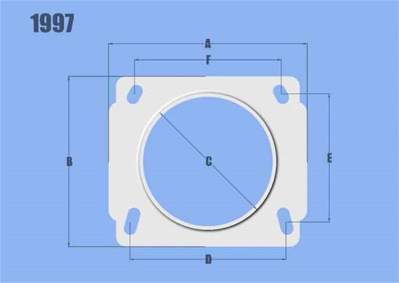 Vibrant MAF Sensor Adapter Plate for Nissan applications use w/ 3in Inlet I.D. filters only.