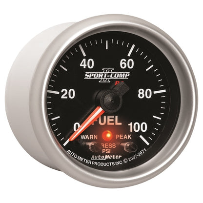 Autometer Sport-Comp II 52mm 0-100 PSI Fuel Pressure Gauge 3671