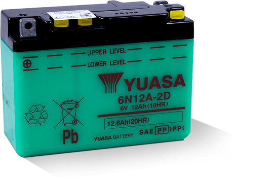 Yuasa 6N12A-2D Conventional 6 Volt Battery Yuasa Battery