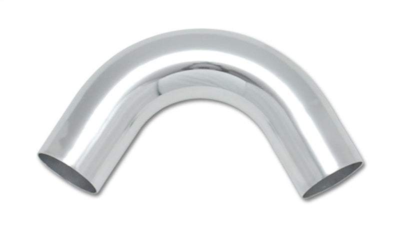 Vibrant 3.5in O.D. Universal Aluminum Tubing (120 degree Bend) - Polished - eliteracefab.com