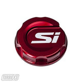 TURBOXS ALUMINUM OIL CAP RED HONDA CIVIC/SI; 2017-2018