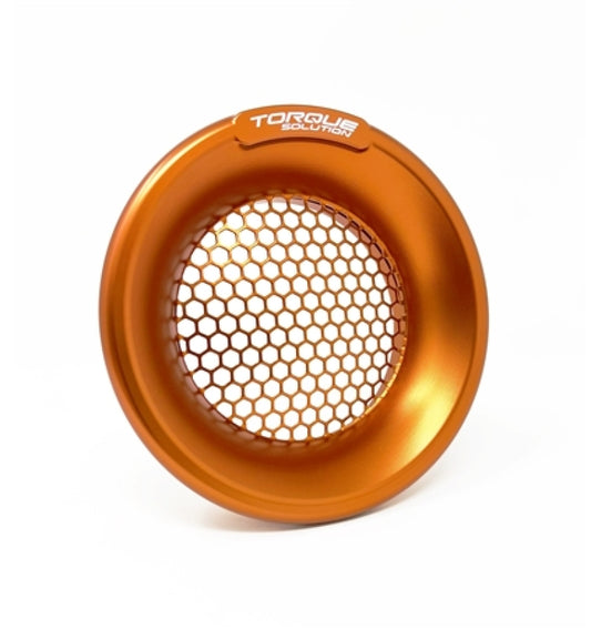 Torque Solution Turbo Velocity Stack Shield (Orange) for For 4" Inlet - TS-VS-740-OR