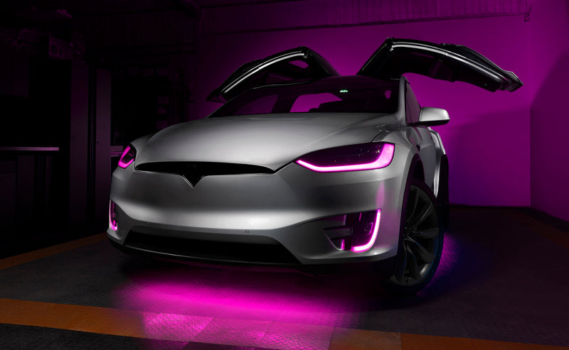 ORACLE Lighting 16-21 Tesla Model X Dynamic ColorSHIFT Headlight & Fog Light DRL Upgrade Kit - eliteracefab.com