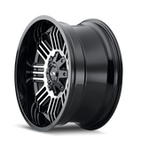 ION Type 144 20x9 / 5x127 BP / 18mm Offset / 87.1mm Hub Black/Machined Wheel