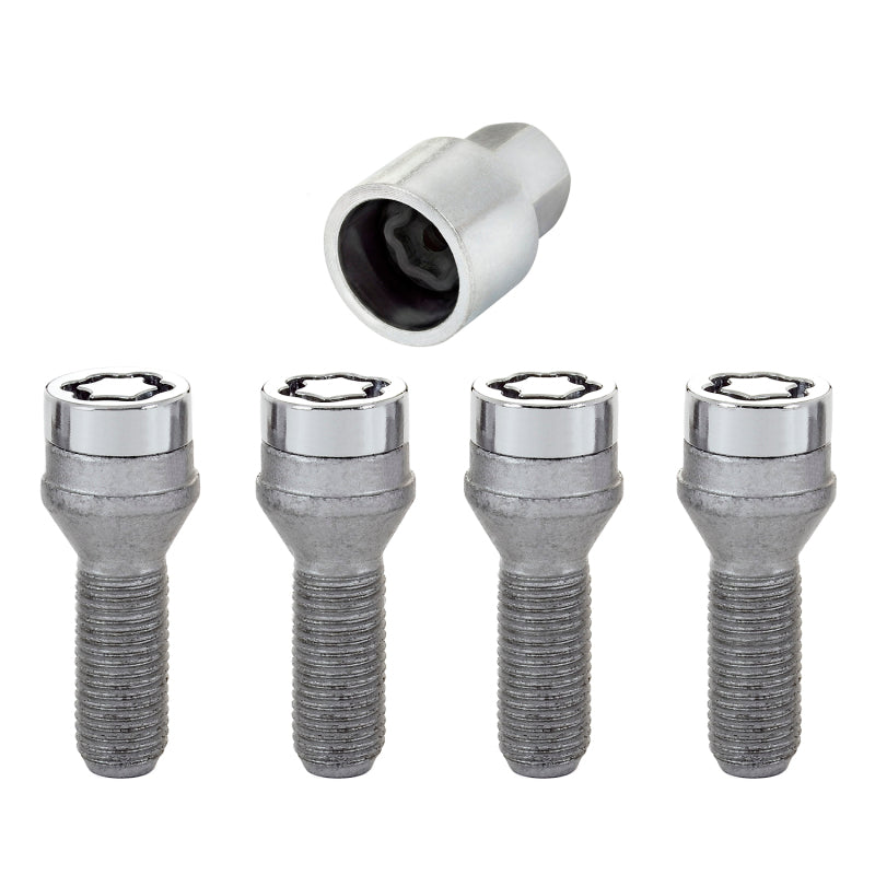 McGard Wheel Lock Bolt Set - 4pk. (Cone Seat) M14X1.5 / 19mm Hex / 31.0mm Shank Length - Chrome - eliteracefab.com