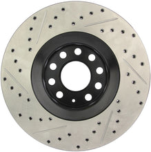 Load image into Gallery viewer, STOPTECH 05-06 AUDI A4 QUATTRO/ 02-04 A6 QUATTRO / 99-02 S4 FRONT LEFT SLOTTED &amp; DRILLED ROTOR, 127.33096L - eliteracefab.com