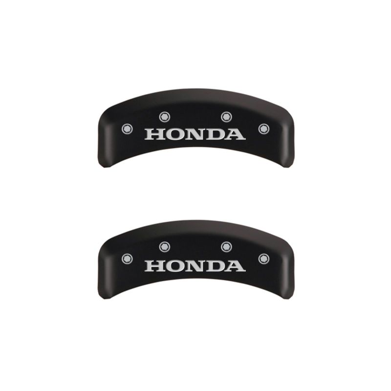 MGP 4 Caliper Covers Engraved Front & Rear Honda Red finish silver ch MGP