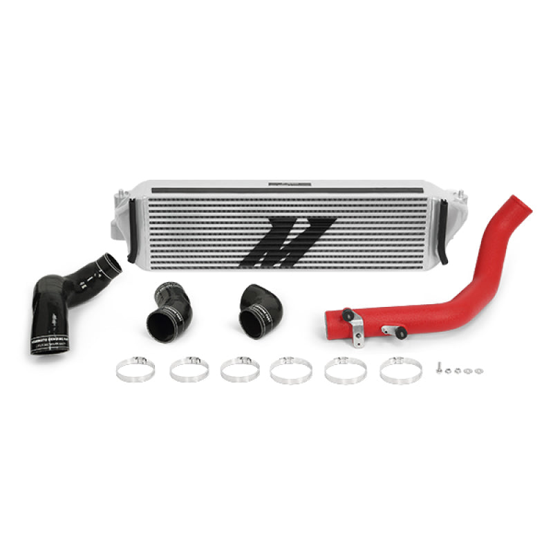 Mishimoto 2017+ Honda Civic Type R Intercooler Kit - Silver Intercooler Red Piping - eliteracefab.com