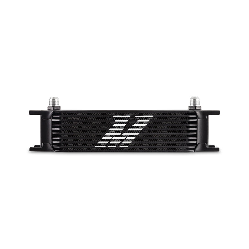 Mishimoto Universal -8AN 10 Row Oil Cooler - Black - eliteracefab.com