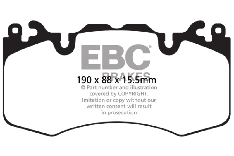 EBC 13+ Land Rover Range Rover 3.0 Supercharged Yellowstuff Front Brake Pads - eliteracefab.com