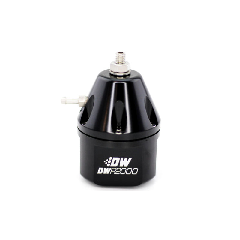 DeatschWerks DWR2000 Adjustable Fuel Pressure Regulator - Black - eliteracefab.com