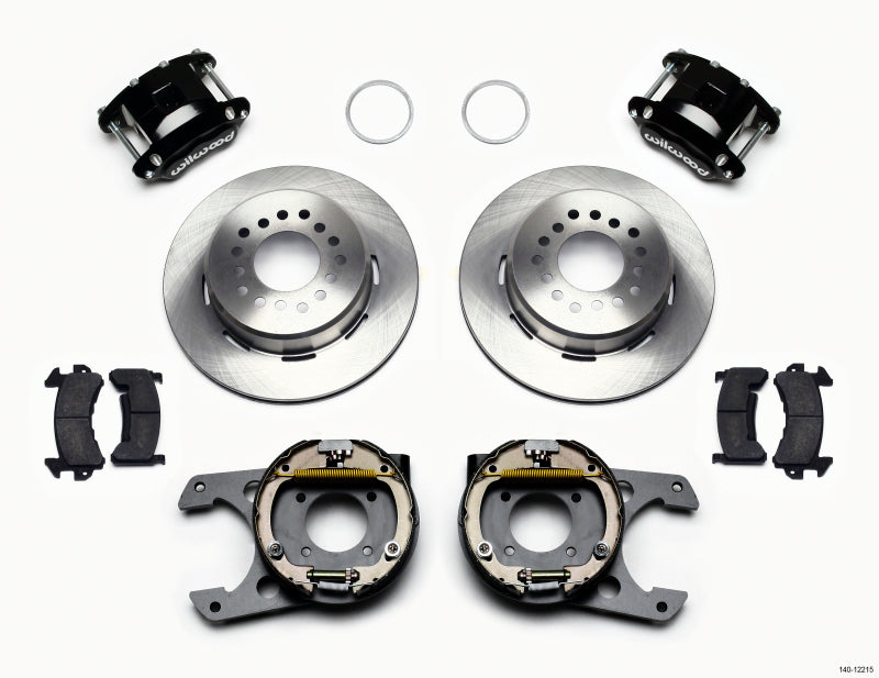 Wilwood D154 P/S Park Brake Kit Chevy 12 Bolt 2.75in Off w/ C-Clips Wilwood