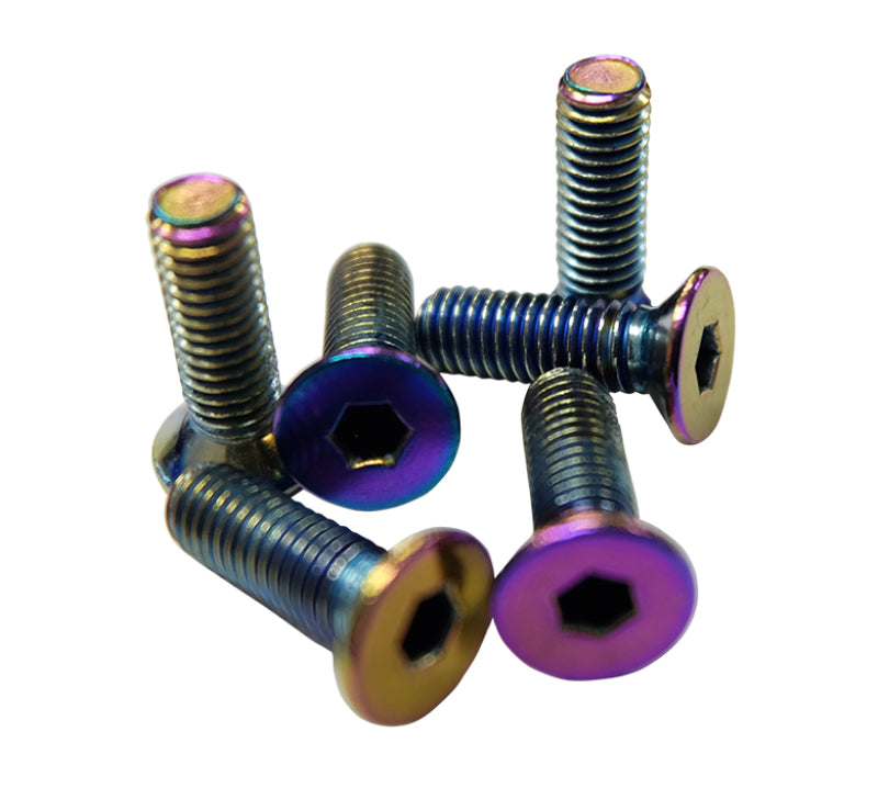 NRG Steering Wheel Screw Kit Upgrade Neochrome Conical - eliteracefab.com