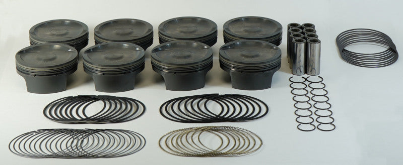 Mahle MS Piston Set GM LS 427ci 4.065in Bore 4.125in Stk 6.125in Rod .927 Pin -8cc 10.8 CR Set of 8