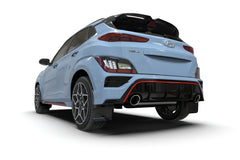 Rally Armor 2022 Hyundai Kona N Black UR Mud Flap w/ Red Logo - eliteracefab.com