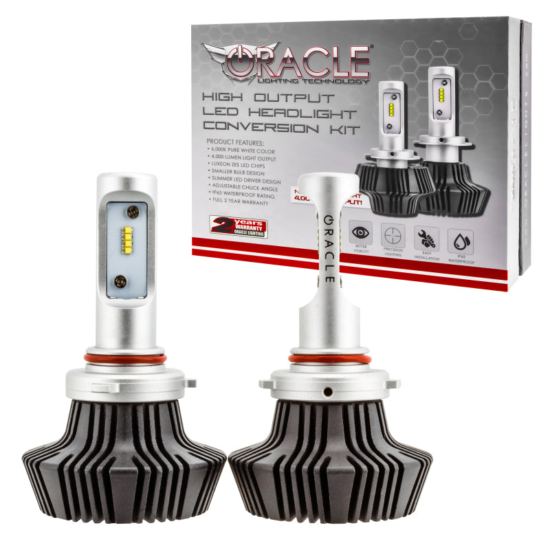 Oracle 9005 4000 Lumen LED Headlight Bulbs (Pair) - 6000K - eliteracefab.com