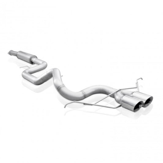 Stainless Works 2013-18 Ford Focus ST 3in Catback Vintage Round Muffler 4in Tips Stainless Works