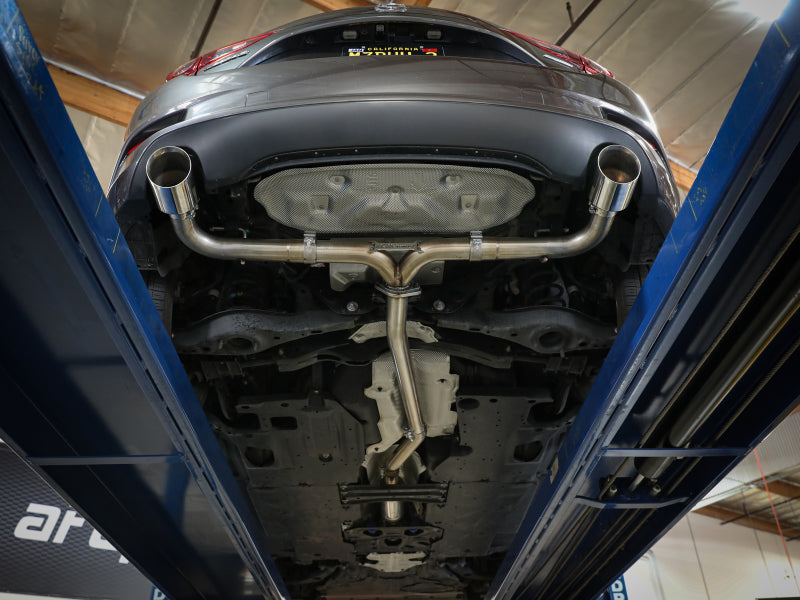 aFe Takeda 2-1/2in 304 SS Cat-Back Exhaust w/ Blue Flame Tips 14-18 Mazda 3 L4 2.0L/2.5L aFe