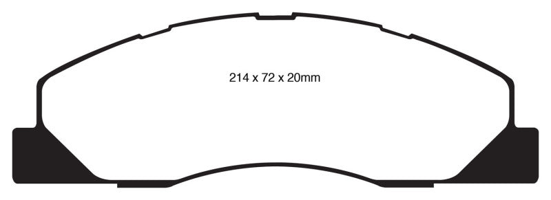 EBC 09-11 Dodge Ram 2500 Pick-up 5.7 2WD/4WD Greenstuff Front Brake Pads - eliteracefab.com