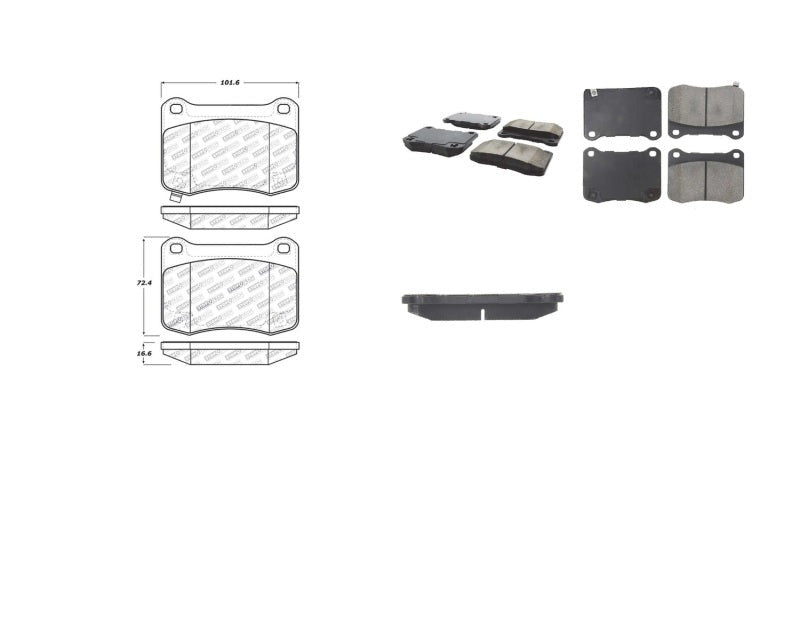 StopTech Performance 08-09 Lexus IS F Rear Brake Pads - eliteracefab.com