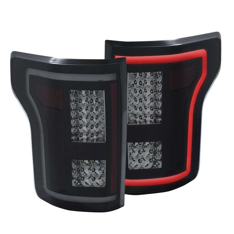 ANZO 2015-2017 Ford F-150 LED Taillights Smoke - eliteracefab.com