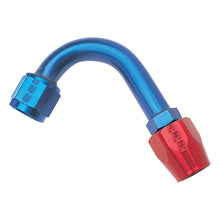 Load image into Gallery viewer, Russell Performance -10 AN Red/Blue 120 Degree Full Flow Hose End (1-1/4in Centerline Radius)