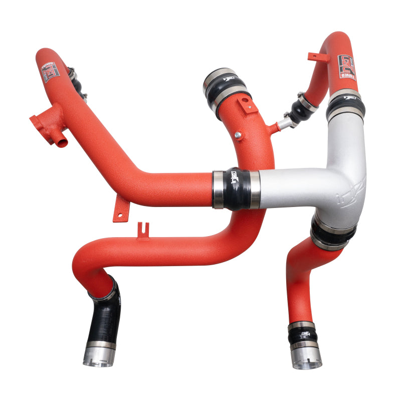 Injen 2021-2023 Ford Bronco V6-2.7L Twin Turbo EcoBoost Intercooler Pipes (Wrinkle Red) - SES9301ICPWR Injen
