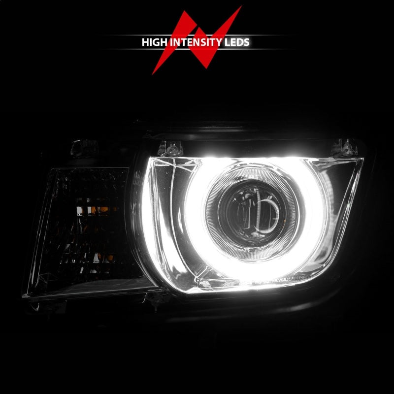 ANZO 2010-2013 Chevrolet Camaro Projector Headlights w/ Halo Chrome (CCFL) ANZO