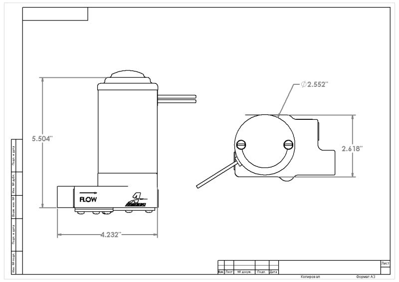 Aeromotive Street Pump 7-PSI - AN-08 Ports