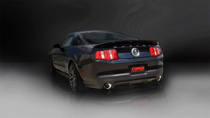 Corsa 11-12 Ford Mustang Shelby GT500 5.4L V8 Polished Sport Axle-Back Exhaust CORSA Performance